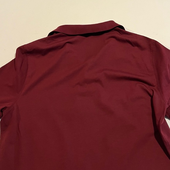 Burberry Brit Women’s Maroon Short Sleeve Polo Shirt Size L - Picture 6 of 7